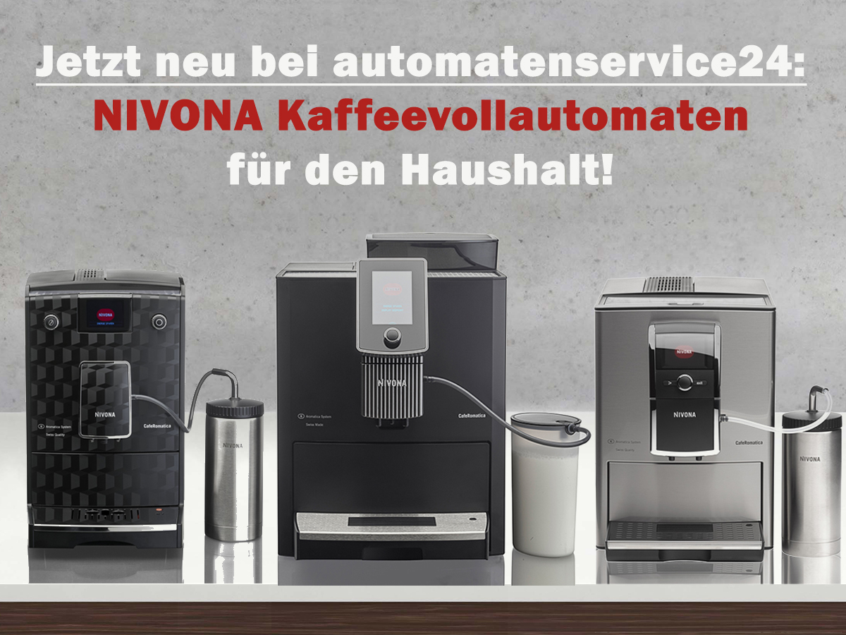 Neu bei automatenservice24: Nivona Kaffeevollautomaten für den Haushalt